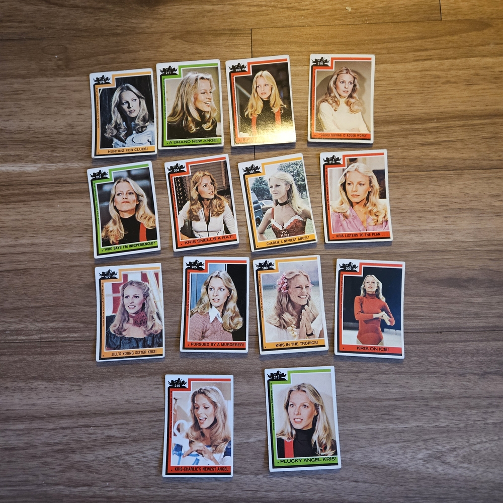 Cheryl Ladd Charlie's Angels Vintage Trading Cards Collection - 14 Piece Set